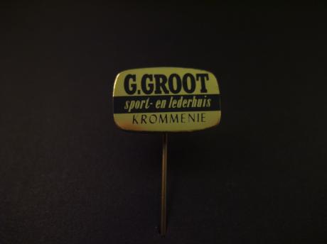 G. Groot sport- en lederhuis Krommenie ( gemeente Zaanstad)